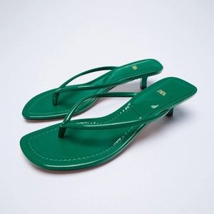 Zara Kitten Heel Sandal